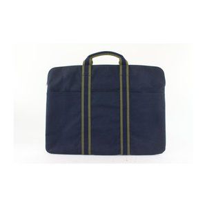 Hermès Navy x Green Stripe Herline Briefcase